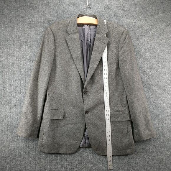 John W. Nordstrom Men's Blazer Suit Jacket Gray 44L 2-Button Cashmere Silk - Picture 12 of 14